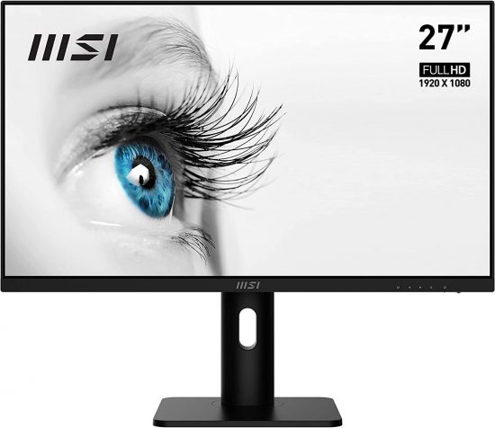 Màn hình 27inch MSI PRO MP273P, tấm nền IPS, Full HD, bảo vệ mắt, 75HZ, 5MS, HDMI, DP, có loa, chân XOAY