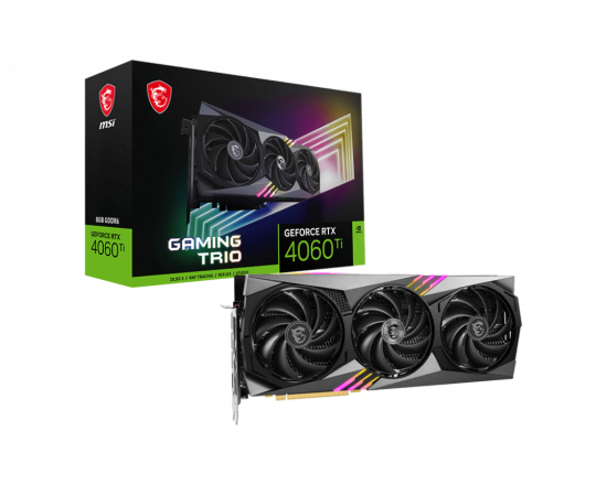 Card màn hình VGA MSI GeForce RTX 4060 Ti GAMING TRIO 8G GDDR6