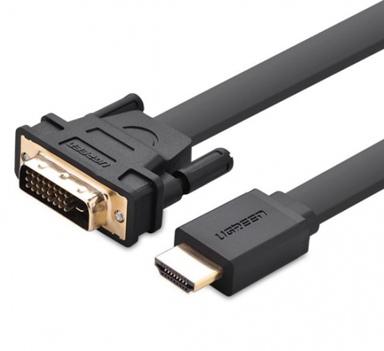 Cáp chuyển HDMI to DVI (24+1) 12m UGREEN 30141 (HDMI dương, DVI dương)