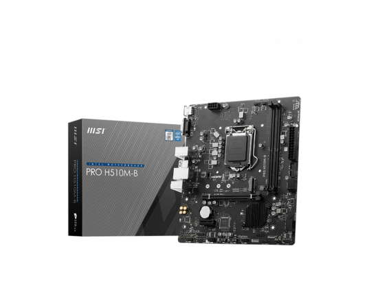 Mainboard MSI PRO H510M-B (Socket LGA 1200, 2 x DDR4, M.2 PCIe 3.0, HDMI, D-Sub)