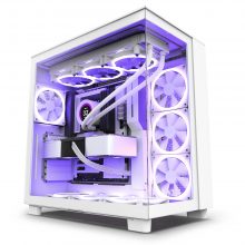 Vỏ Case NZXT H9 Flow White (Mid Tower, ATX, Sẵn 4 Fan, Max 10 Fan)