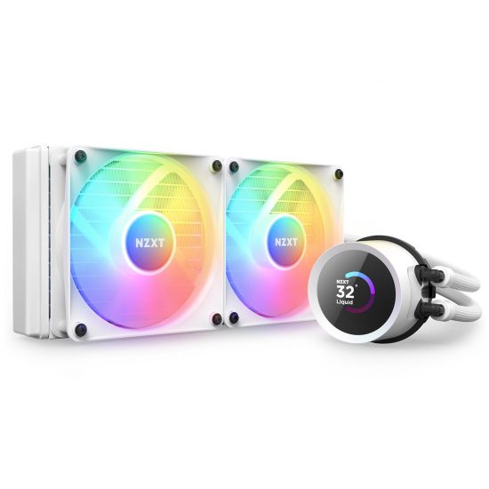 Tản nhiệt nước CPU AIO NZXT Kraken 240 RGB White (RL-KR240-W1)