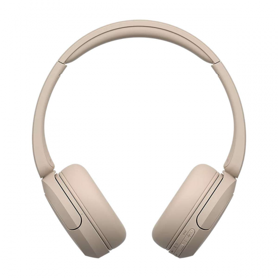 Tai Nghe Chụp Tai Không Dây Sony WH-CH520 Màu Beige (Bluetooth 5.2, Thời gian sử dụng 40 giờ)