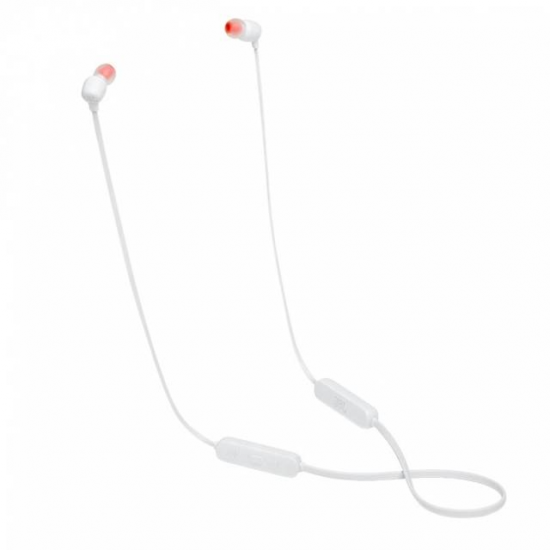 Tai Nghe Không Dây JBL T115BT Màu Trắng (Bluetooth, In-ear, Mic, Pin 120mAh, Quàng Cổ)