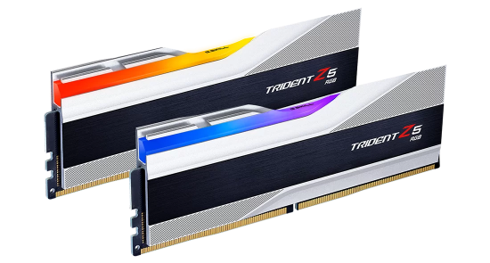 RAM Desktop DDR5 32GB (2x16GB) 6000Mhz G.Skill Trident Z5 RGB Silver (F5-6000J4040F16GX2-TZ5RS)