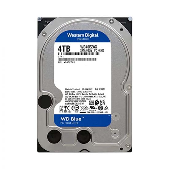 Ổ cứng HDD Western Digital 4TB Blue 3.5 inch, 5400RPM, SATA 3, 256MB Cache (WD40EZAX)