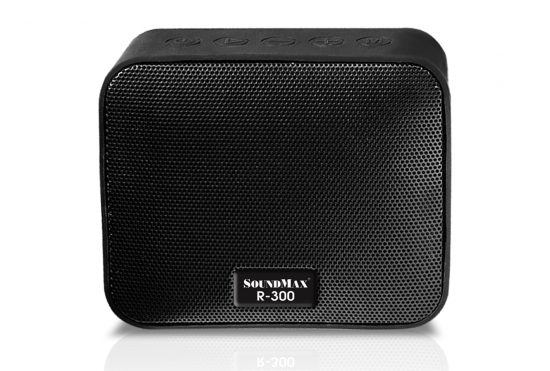 Loa di động Soundmax R300 (5W, Bluetooth 5.0, AUX, MicroSD, Chống nước IPX7, Màu đen)