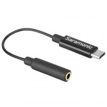 Cáp chuyển đổi Saramonic 3.5mm (Female) TRS To USB-C (Male) SR-C2003