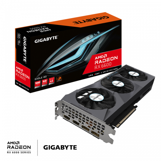 Card màn hình VGA GIGABYTE Radeon RX 6600 EAGLE 8G GDDR6 (R66EAGLE-8GD)