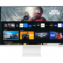 Màn Hình Thông Minh Samsung M8 4K 32 inch LS32BM80BUEXXV (60Hz, VA, 4ms, 99% sRGB, Tích hợp loa và Camera, Màu Trắng)