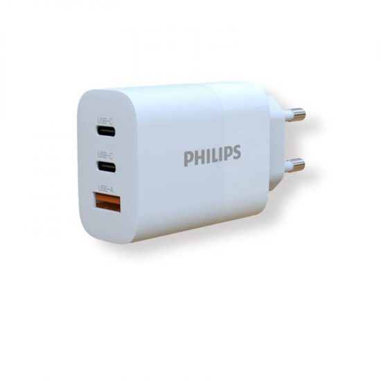 Củ sạc nhanh Philips DLP6333 PD65W + QC3.0, Màu trắng (DLP6333CW)