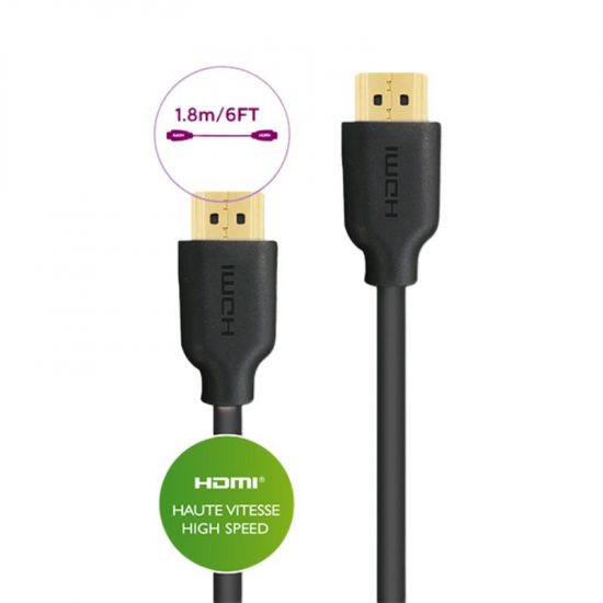 Cáp HDMI 1.8m Philips SWV1436BN, Chuẩn HDMI 1.4, Hỗ trợ 4K 3D