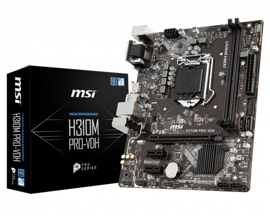 Mainboard MSI H310M PRO-VDH (Socket LGA 1151v2, 2 x DDR4, HDMI, VGA, DVI)