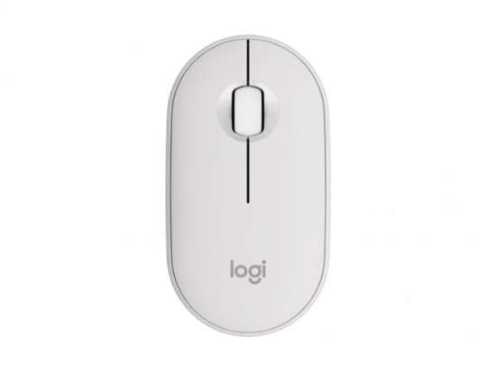 Chuột không dây Logitech Pebble 2 M350s Tonal White, Bluetooth, 3 thiết bị, 4000 DPI, Silent Touch (910-006986)