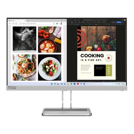 Màn hình bảo vệ mắt Lenovo L24i-40 (67A8KAC3VN) (23.8Inch/ Full HD/ 4ms/ 100HZ/ 250cd/m2/ IPS/ có Loa, chính hãng)