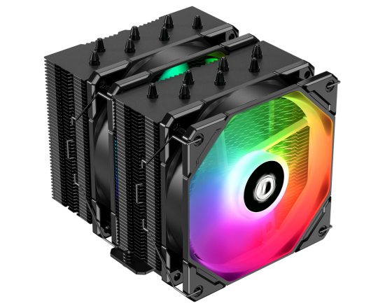 Tản nhiệt khí CPU ID-Cooling SE-207-XT ARGB Black (2 fan ARGB, 7 ống đồng, Cao 156mm)