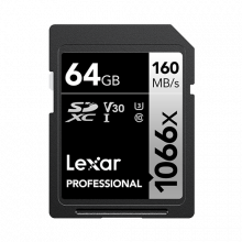 Thẻ nhớ SDXC 64GB Lexar Professional 1066x UHS-I SILVER Series (LSD1066064G-BNNNG)