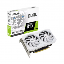 Card màn hình VGA ASUS GeForce RTX 3060 White OC Edition 12GB GDDR6 (DUAL-RTX3060-O12G-WHITE)