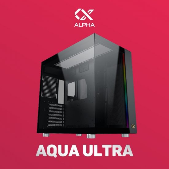 Vỏ case Xigmatek AQUA ULTRA Black - EN40795 (E-ATX, 2 mặt kính cường lực, ARGB, Không kèm fan)