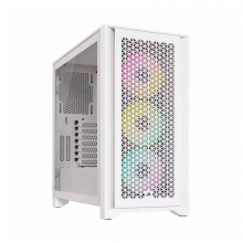 Vỏ case Corsair iCUE 4000D RGB Airflow Mid Tower TG White (CC-9011241-WW)