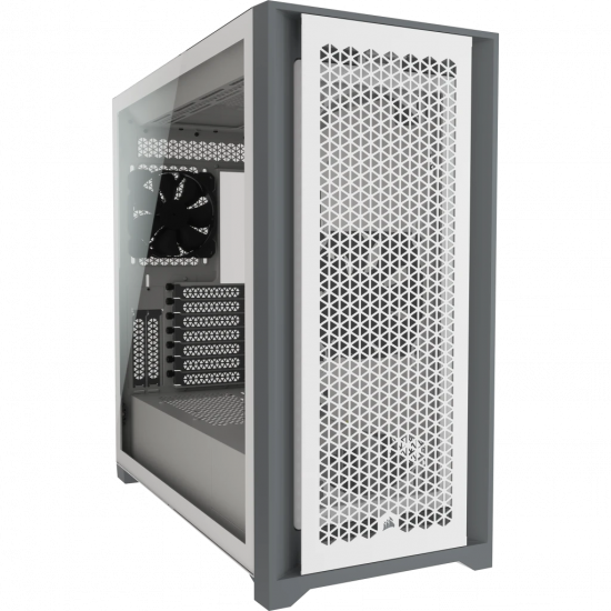 Vỏ case Corsair iCUE 5000D Airflow Mid Tower TG White (CC-9011211-WW)