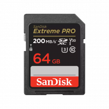 Thẻ nhớ SDXC 64GB SanDisk Extreme PRO 200MB/s (SDSDXXU-064G-GN4IN), UHS-I, C10, U3, V30