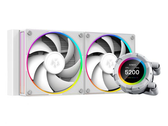 Tản nhiệt nước CPU AIO ID-COOLING SPACE SL240 ARGB White (Có màn hiển thị LCD 2.1")