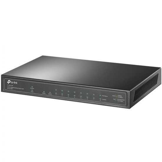 Switch Desktop TP-Link 10-Port Gigabit with 8-Port PoE+ (TL-SG1210P)