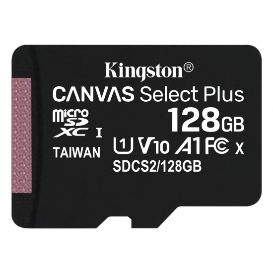 Thẻ Nhớ MicroSDXC 128GB Kingston Canvas Select Plus 100MB/s, Class10, UHS-I, U1, V10, A1 (SDCS2/128GBSP)