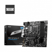 Mainboard MSI PRO B760M-P (LGA 1700, 4x DDR5, HDMI, Displayport, VGA, M.2 PCIe 4.0, m-ATX)