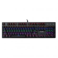 Bàn phím cơ Rapoo V500 SE Black - Black switch (Full Size 104 phím, USB, Led rainbow)