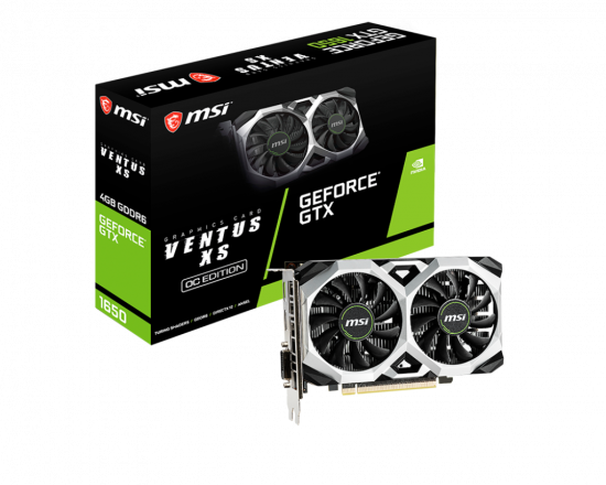 Card màn hình VGA MSI GeForce GTX 1650 D6 VENTUS XS OCV3 4G GDDR6