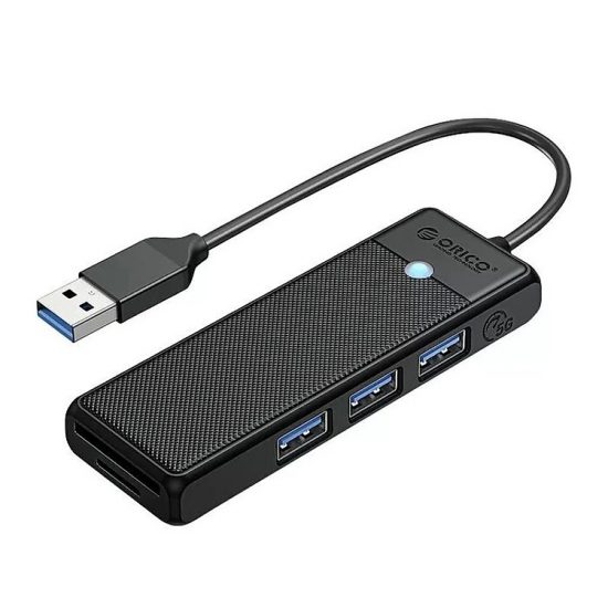 Bộ chia Hub ORICO USB3.0 ra 3 cổng USB3.0 và TF/SD Card (PAPW3AT-U3)