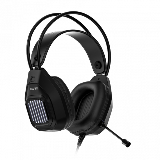 Tai nghe chơi game Over-ear DareU EH406 Black (USB, 7.1, Multi LED 7 màu)