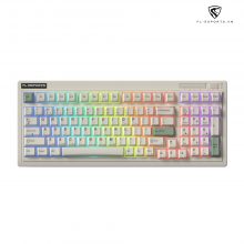 Bàn phím cơ không dây FL-Esports OG98 Classic White Kailh Ice Silver Switch (3 mode, Hotswap, Gasket mount, Led RGB)