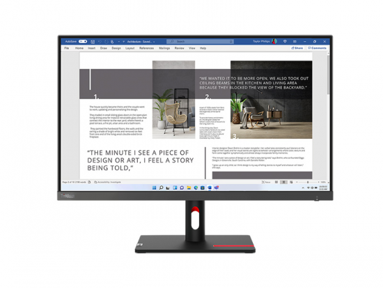 Màn Hình Máy Tính Lenovo ThinkVision S27i-30 27inch, IPS, FHD, 100Hz, 99% sRGB