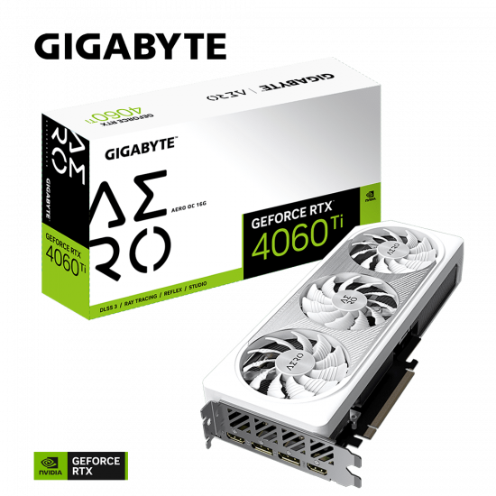 Card màn hình VGA Gigabyte GeForce RTX 4060 Ti AERO OC 16G GDDR6 (N406TAERO OC-16GD)