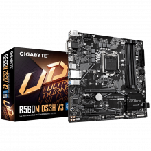 Mainboard GIGABYTE B560M DS3H V3 (LGA 1200, 4x DDR4, HDMI, VGA, DVI-D, M.2 PCIe 3.0, m-ATX)