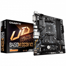 Mainboard GIGABYTE B450M-DS3H V2 (AM4, 4x DDR4, HDMI, DVI-D, M.2 PCIe 3.0, m-ATX)