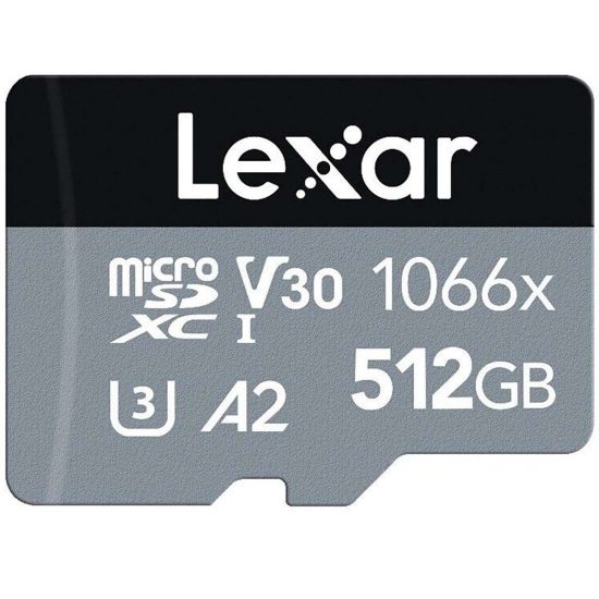 Thẻ nhớ MicroSDXC 512GB LEXAR 1066x SILVER Series 160MB/s (LMS1066512G-BNANG) UHS-I, U3, V30, A2