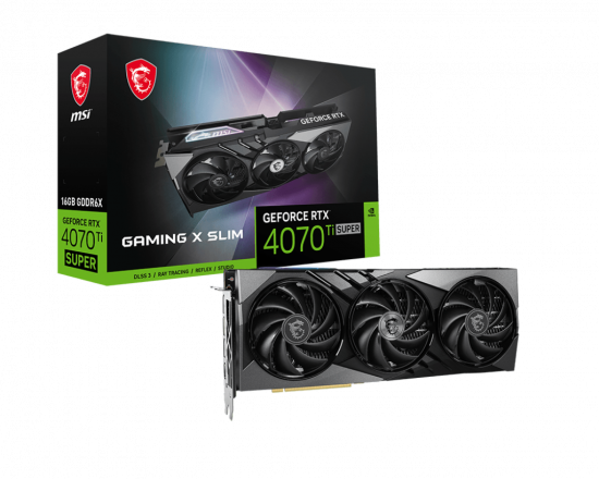 Card màn hình VGA MSI GeForce RTX 4070 Ti SUPER 16G GAMING X SLIM GDDR6X