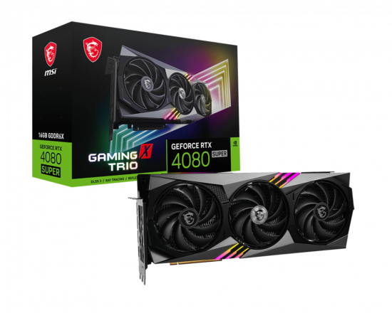 Card màn hình VGA MSI GeForce RTX 4080 SUPER 16G GAMING X TRIO GDDR6X