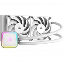 Tản nhiệt nước CPU AIO Corsair iCUE H100i RGB Elite 240mm White, Fan No LED (CW-9060078-WW)