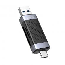 Đầu Đọc Thẻ Nhớ ORICO CD2D-AC2-BK-EP (USB 2.0/TYPE C, TF/SD)