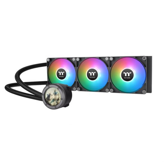 Tản nhiệt nước CPU AIO Thermaltake TH360 V2 Ultra ARGB Sync 360mm Black, Block LCD (CL-W384-PL12SW-A)