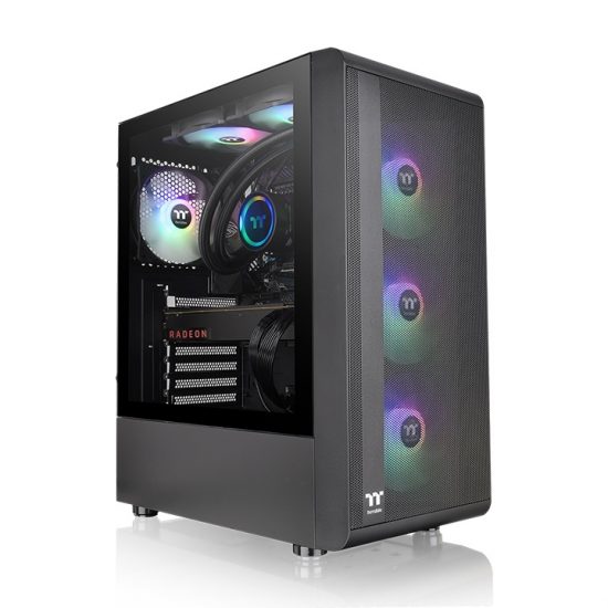 Vỏ Case Thermaltake S200 TG Black (Mid Tower, ATX, Sẵn 4 Fan RGB, Max 6 Fan)