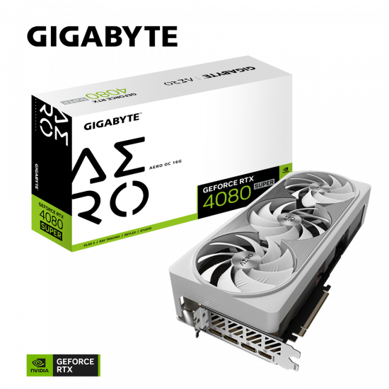 Card màn hình VGA Gigabyte GeForce RTX 4080 SUPER AERO OC 16G GDDR6X (N408SAERO OC-16GD)