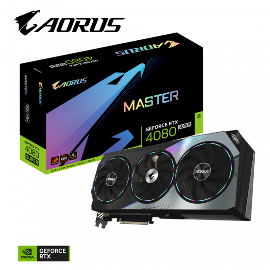 Card màn hình VGA Gigabyte AORUS GeForce RTX 4080 SUPER MASTER 16G GDDR6X (N408SAORUS M-16GD)