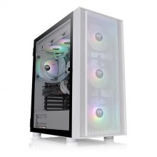 Vỏ Case Thermaltake H570 TG ARGB Snow (Mid Tower, E-ATX, Sẵn 3 Fan ARGB, Max 7 Fan, Kính cường lực có bản lề)