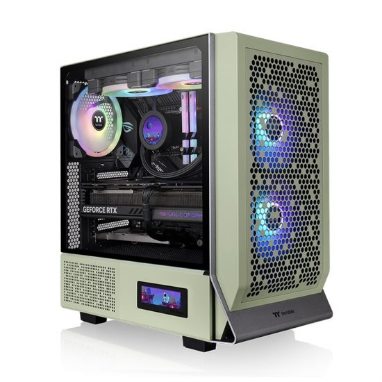 Vỏ Case Thermaltake Ceres 300 TG ARGB Matcha Green (Mid Tower, E-ATX, Sẵn 3 Fan, Max 7 Fan)